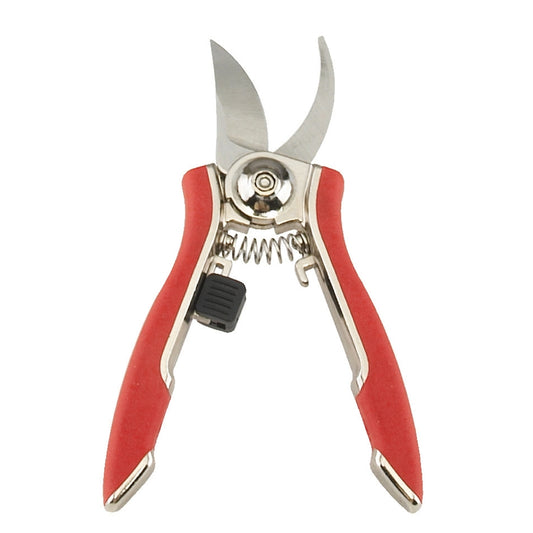 Dramm ColorPoint Compact Bypass Pruner 8 x 2.5 x 0.5 in. with Red Thermoplastic Rubber Handle