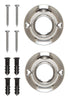 Bath Unlimited  Shower Rod Holder  60 in. L Chrome  Silver