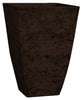 HC Companies Tahoe 17.3 in. H X 15 in. W X 15 in. D Fiberglass/Resin Texture Planter Falcon Brown (Pack of 4)