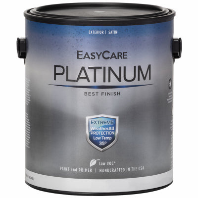 Premium Extreme Exterior Paint/Primer In One, White Satin, 1-Gal. (Pack of 4)
