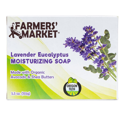 Farmers Market Organic Lavender Eucalyptus Scent Organic Bar Soap 5.5 oz