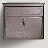 Mail Boss Townhouse Modern Galvanized Steel Wall Mount Bronze Locking Mailbox