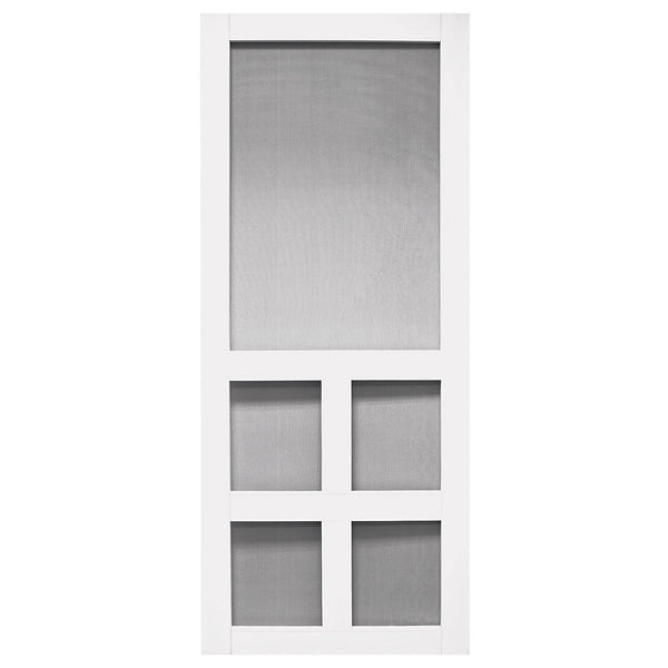 Precision 80 in. H X 36 in. W Vermont White Vinyl/Wood Screen Door Precision 80 in. H X 36 in. W Vermont White Vinyl/Wood Screen Door