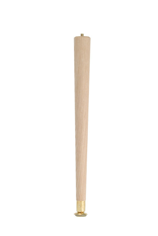 Waddell 21-1/2 in.   H Round Tapered Wood Table Leg