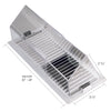 Deflect-O Clear Plastic Magnetic Air Conditioning Deflector 4-1/4 H x 14 W in. for Floor Registers
