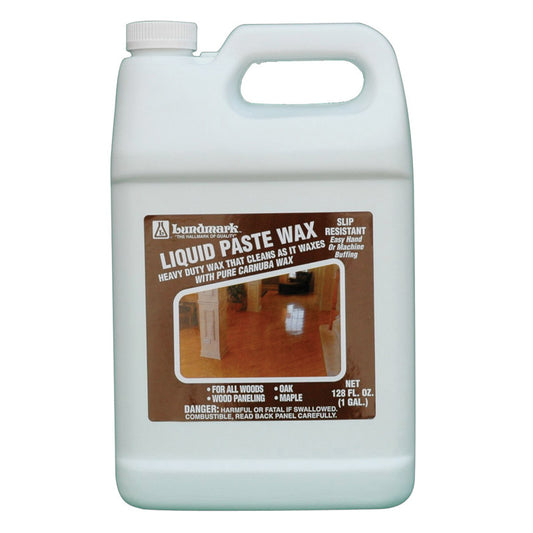 Lundmark Liquid Paste Wax Clear Heavy Duty Wax Liquid 1 gal (Pack of 2)