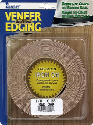 Walnut Real Wood Veneer Iron-on Edgebanding, 7/8-Inch x 25-Ft.