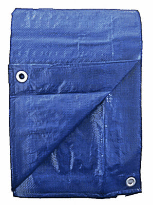 Polyethylene Tarp, Blue, 15 x 20-Ft.