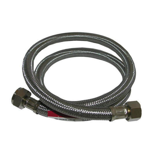 Lasco 1/2 in. Compression X 1/2 in. D FIP 36 in. Braided Stainless Steel Faucet Supply Line