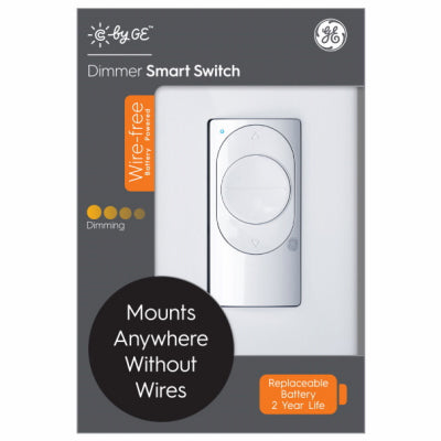 C by GE Single Pole or 3-way Smart Dimmer Switch White 1 pk