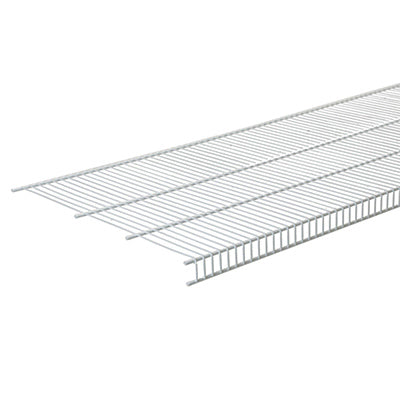 Close Mesh Wire Shelf, White, 6-Ft. x 16-In.