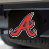 MLB - Atlanta Braves Black Metal Hitch Cover - 3D Color Emblem