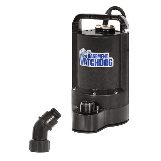 Basement Watchdog 115V 1/3 Hp 2200 gph Thermoplastic Switchless AC Manual Utility Pump 10 H in.
