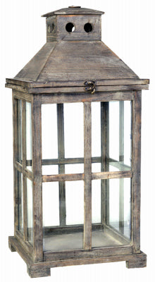 Temple Garden Candle Lantern, Antique Finish, Small