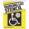 Hy-Ko English White Informational Parking Lot Stencil 37 in.   H X 29.25 in.   W