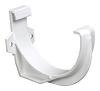 Plastmo White Vinyl Half Round Bracket 5 in.