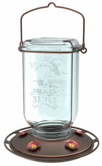 More Birds Hummingbird 25 Glass Jar Nectar Feeder 5 ports (Pack of 4)