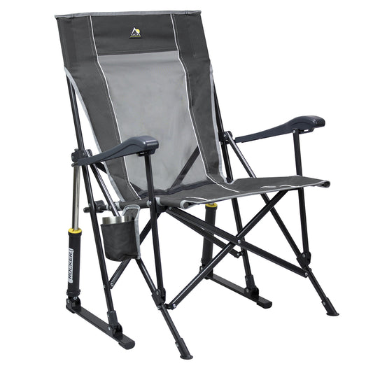 GCI Outdoor  Gray  Roadtrip Rocker  Folding Armchair