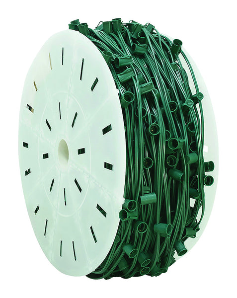 Holiday Bright Lights LED C9 String Socket Light Cord on Reel 1000 ft.