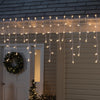 Celebrations Stay-lit Incandescent Mini Clear/Warm White 100 ct Icicle Christmas Lights 5.67 ft.