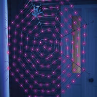 Celebrations LED Prelit Spider Web Hanging Dr