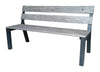 Bond Black Steel Cantera Outdoor Bench 33.46 in. H X 59.06 in. L X 23.62 in. D