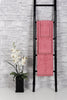 LINIM 3-Pcs Jacquard Towel Set 100% Cotton, Bath, Hand and Washcloth, Dusty Rose
