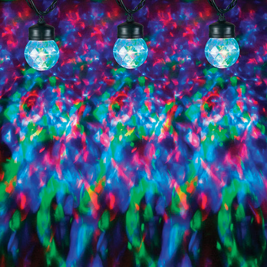 Gemmy Kaleidoscope String Light LED Light Projector Blue/Green/Red 8 lights (Pack of 6)