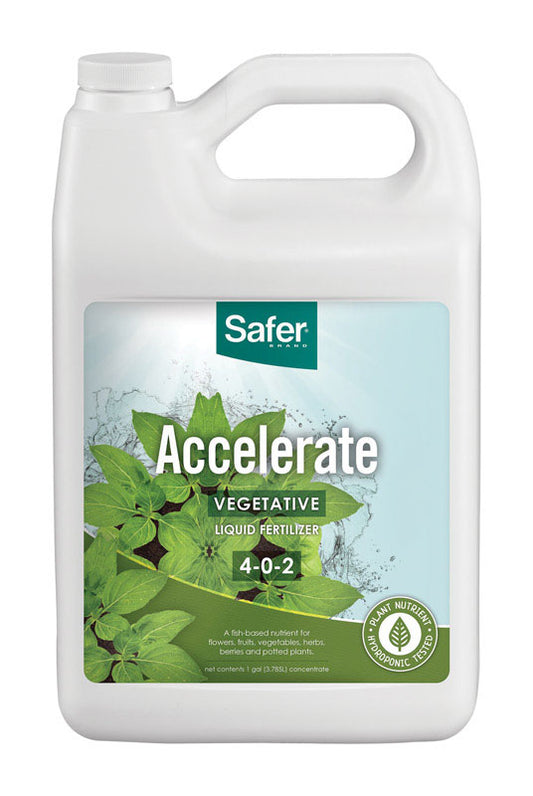 Safer Brand Accelerate Organic All Purpose Plant Food 1 gal. (Pack of 4)