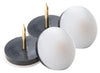 Softtouch White 1-1/8 in. Nail-On Plastic Chair Glide 4 pk