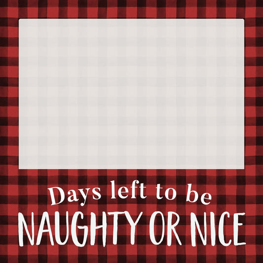 P. Graham Dunn Multicolored Days Left To Be Naughty Or Nice Chalkboard Table Top Decoration (Pack of 4)