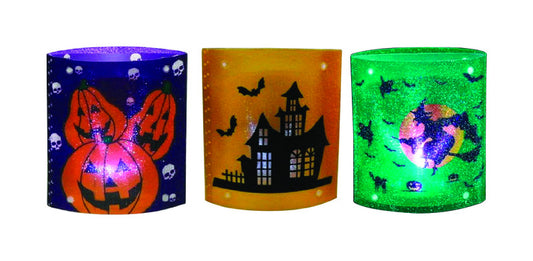 Homeplus LED Luminary Lighted Halloween Decoration 6 in. H x 3 in. W 3 pk (Pack of 12)