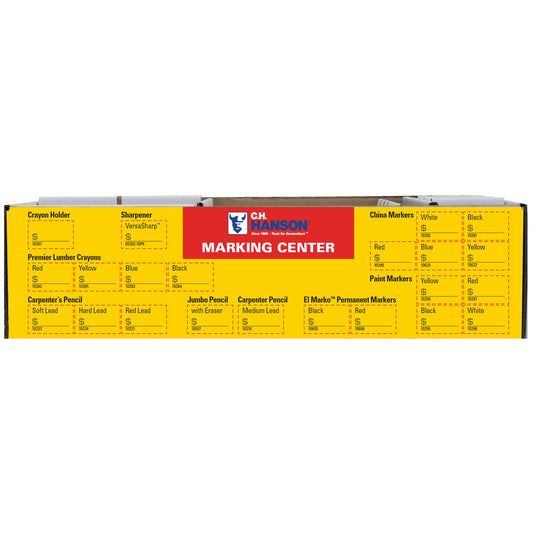 C.H. Hanson Multicolored Marking Center Display Box Cardboard