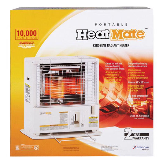 Sengoku HeatMate 10000 Btu/h 400 sq ft Radiant Kerosene Heater