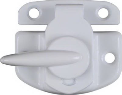 National Hardware Tight Seal White Steel Sash Lock 1 pk