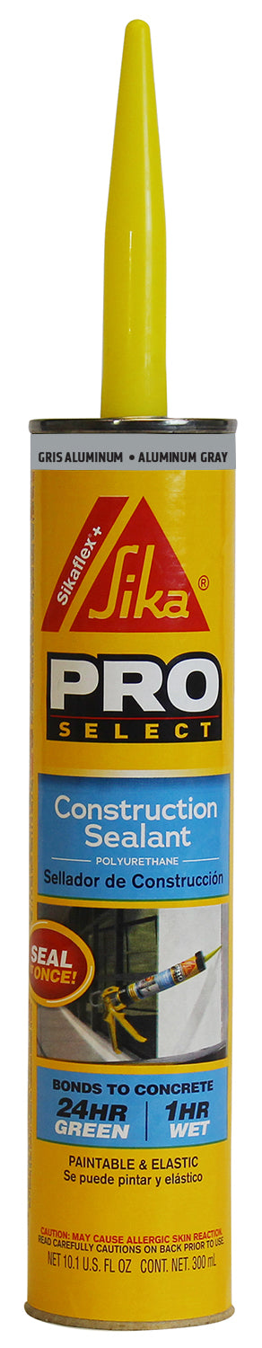 Sika Corporation 90629 10.1 Oz Pro Select Aluminum Gray Polyurethane Construction Caulk Sealant
