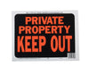 Hy-Ko English Private Property Keep Out Sign Plastic 9 in. H x 12 in. W (Pack of 10)