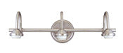Westinghouse 6748000 60W Brushed Nickel Finish 3-Light Indoor Wall Fixture
