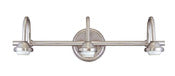 Westinghouse 6748000 60W Brushed Nickel Finish 3-Light Indoor Wall Fixture