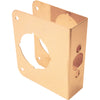 Prime-Line  4.5 in. H x 3.875 in. L Brass-Plated  Brass  Door Reinforcer