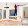 Werner 12 ft. H Aluminum Telescoping Extension Ladder Type IA 300 lb. capacity