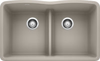 Diamond Equal Double Low Divide - Concrete Gray
