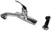 Ultra Faucets Non Metallic One Handle Chrome Kitchen Faucet Side Sprayer Included