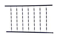 The Village Ironsmith 34 in. H x 48 in. W x 1.3 in. L Steel Ornamental Railing (Pack of 6)