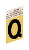 Hy-Ko 1-1/2 in. Black Aluminum Letter Q Self-Adhesive 1 pc. (Pack of 10)