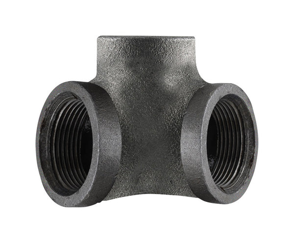Decoración de tuberías de hierro maleable negro de 3/8 pulg. FIP X 3/8 pulg. D FIP 3/8 pulg. D FIP Decoración de tuberías en T