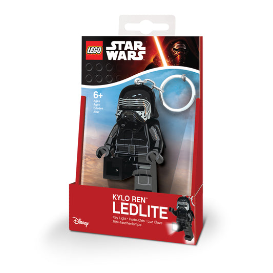 Lego Star Wars Kylo Ren 2 in. D Plastic Black Loop Keychain w/LED Light