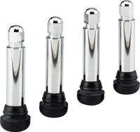 Tubeless Tire Valve, Chrome, 4-Pk.