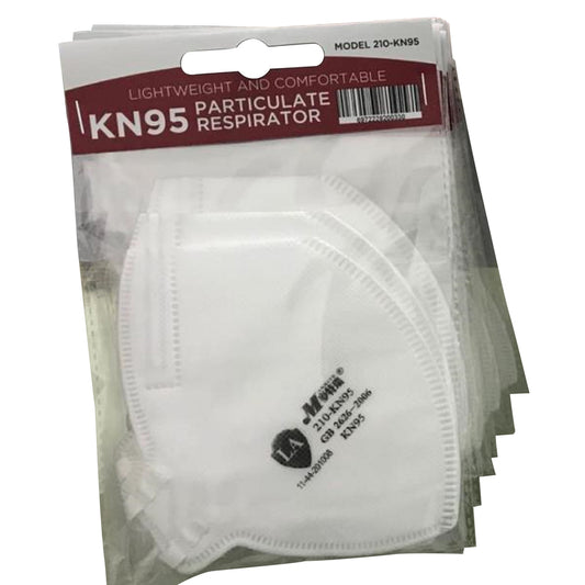 Makrite Multi-Purpose KN95 Flat Disposable Particulate Respirator White 2 pk