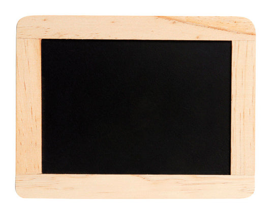 Plaid .25 in. H x 8.5 in. W x 10.5 in. L Natural Beige Wood Chalkboard (Pack of 3)